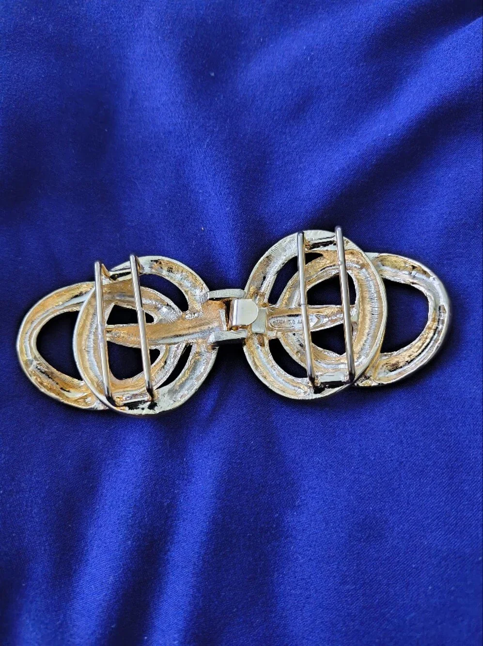 Vintage Dotty Smith Gold Tone Sculptured Statement Buckle. Estate Find